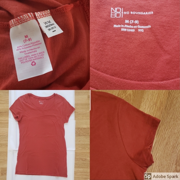 ☆Bundle☆Juniors Scoop Neck Tees Size M NWT/NWOT - Picture 2 of 4